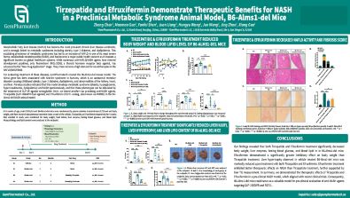 Tirzepatide and Efruxifermin Demonstrate Therapeutic Benefits for NASH in a Preclinical Metabolic Syndrome Animal Model, B6-Alms1-del Mice